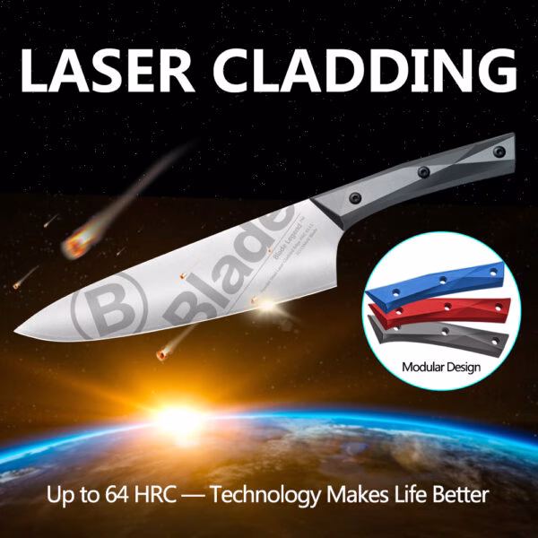 Blade Legend Klyra: New Tech Laser cladding kitchen knife