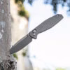 Foldedge EDC Knife: Titanium, D2 Blade, Anti-Slip Design