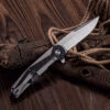 Ti and Carbon Fiber handel M390 EDC pocket Camping knife