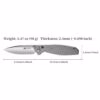 Foldedge EDC Knife: Titanium, D2 Blade, Anti-Slip Design